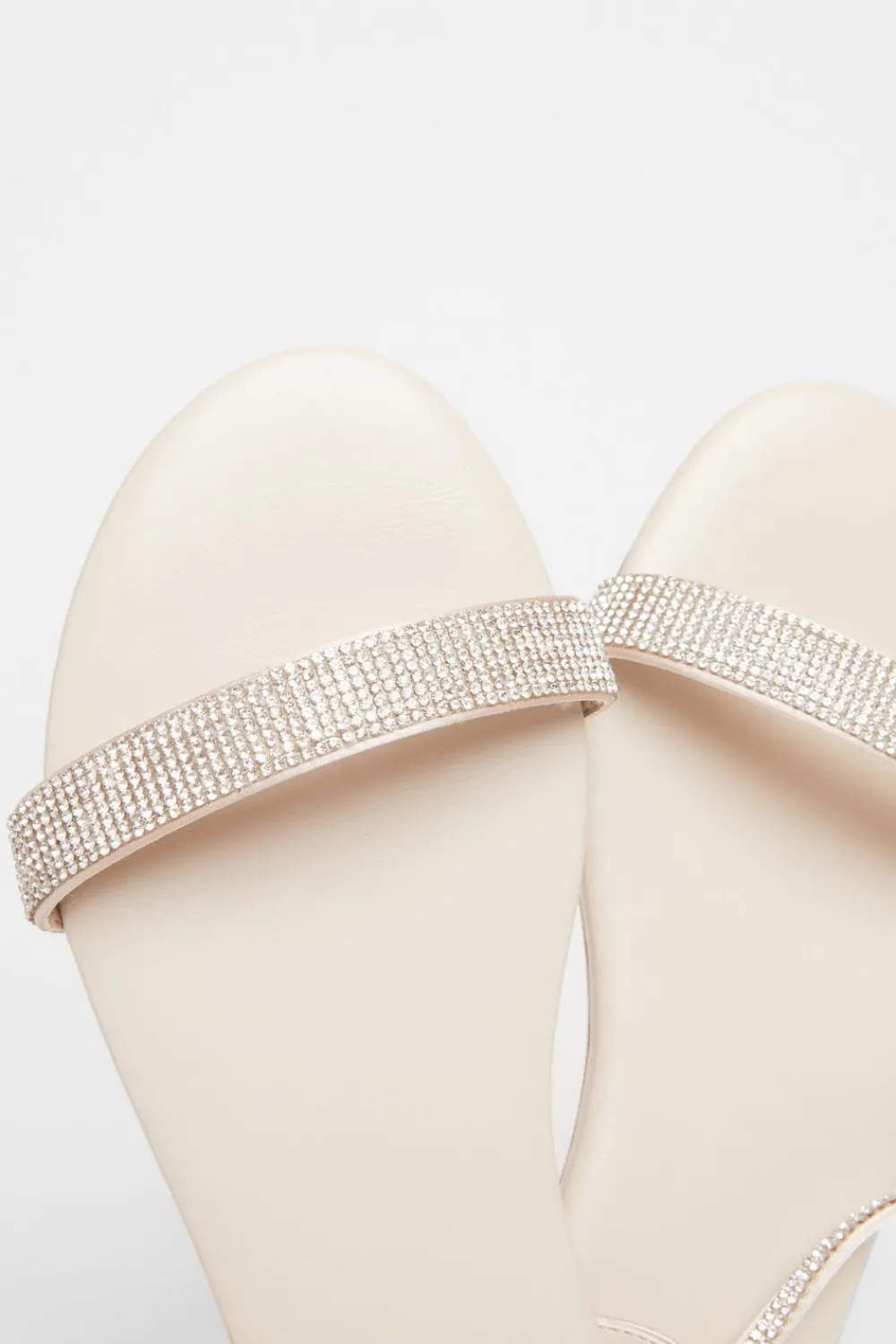 Quiz Sandals|Holiday Shoes>Diamante Flat Sandals