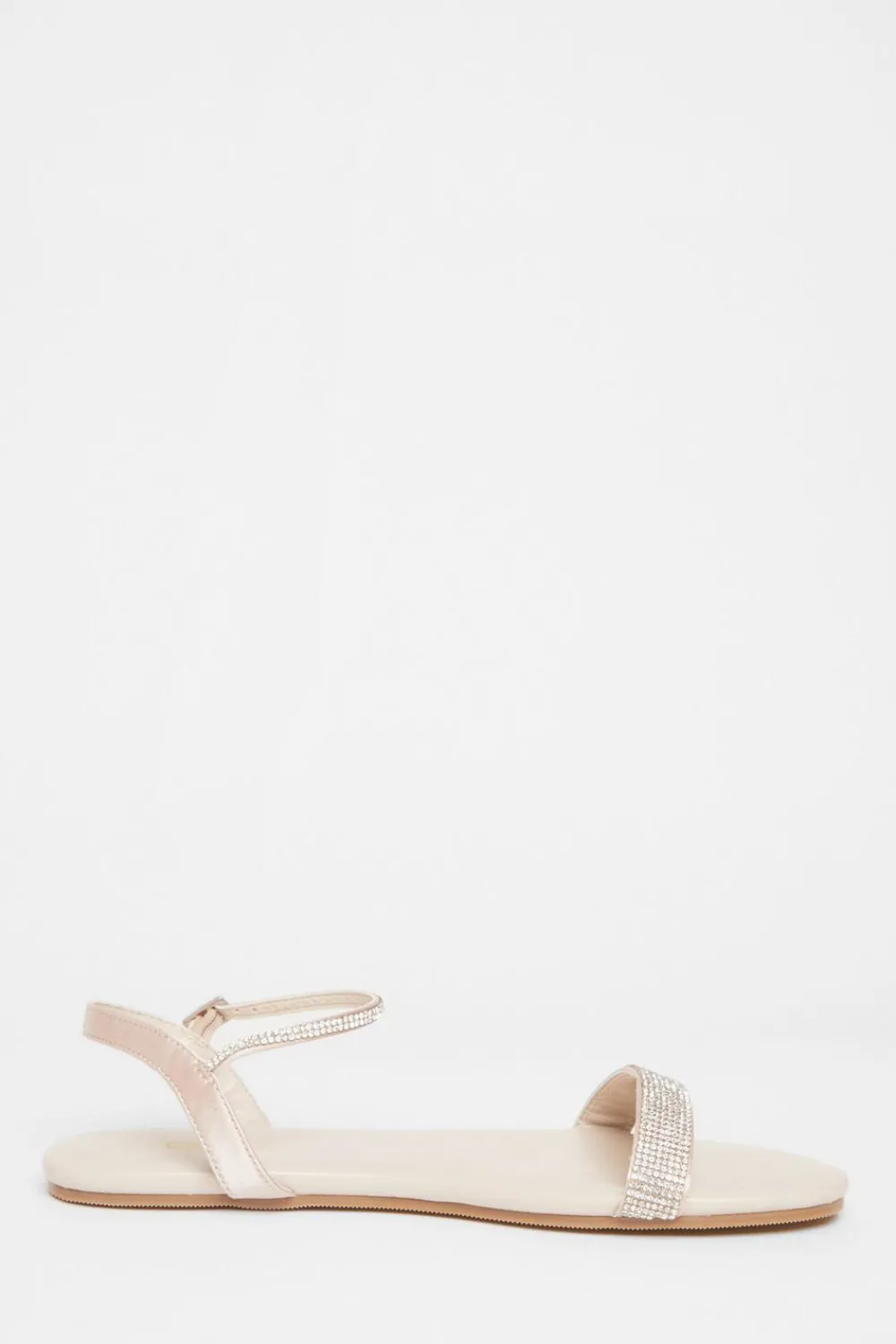 Quiz Sandals|Holiday Shoes>Diamante Flat Sandals