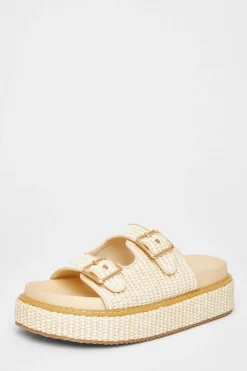 Quiz Sandals|Holiday Shoes>Double Buckle Flatform