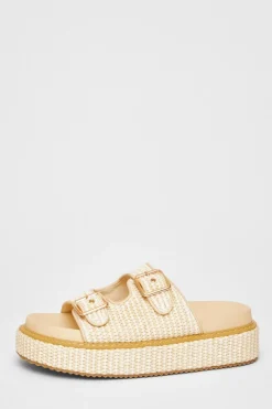 Quiz Sandals|Holiday Shoes>Double Buckle Flatform