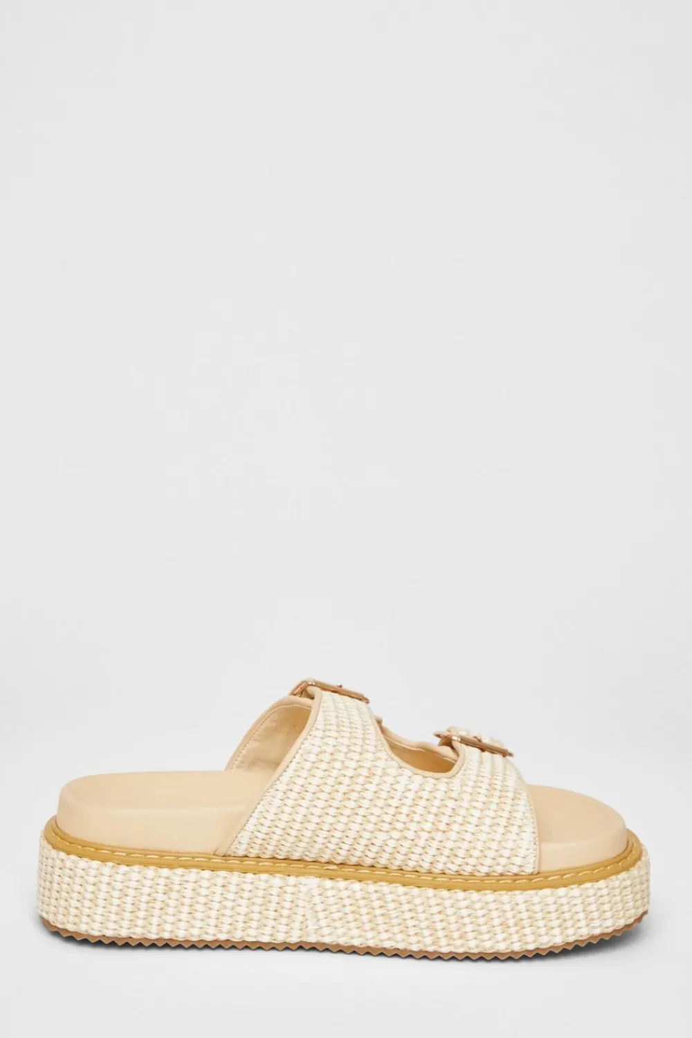 Quiz Sandals|Holiday Shoes>Double Buckle Flatform