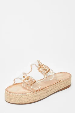 Quiz Sandals|Holiday Shoes>Scallop Flatform Sandals