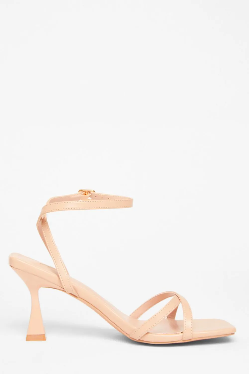 Quiz Heels>Strappy Flared Heels