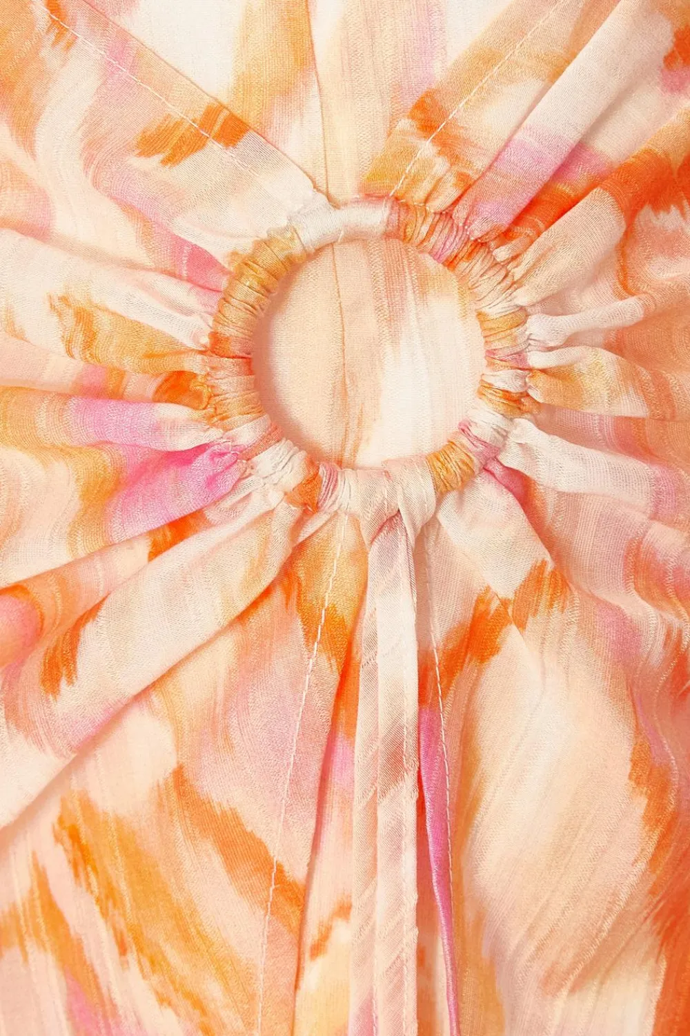 Quiz Summer Clothes|Skirts>Orange Abstract Wrap Front Skort