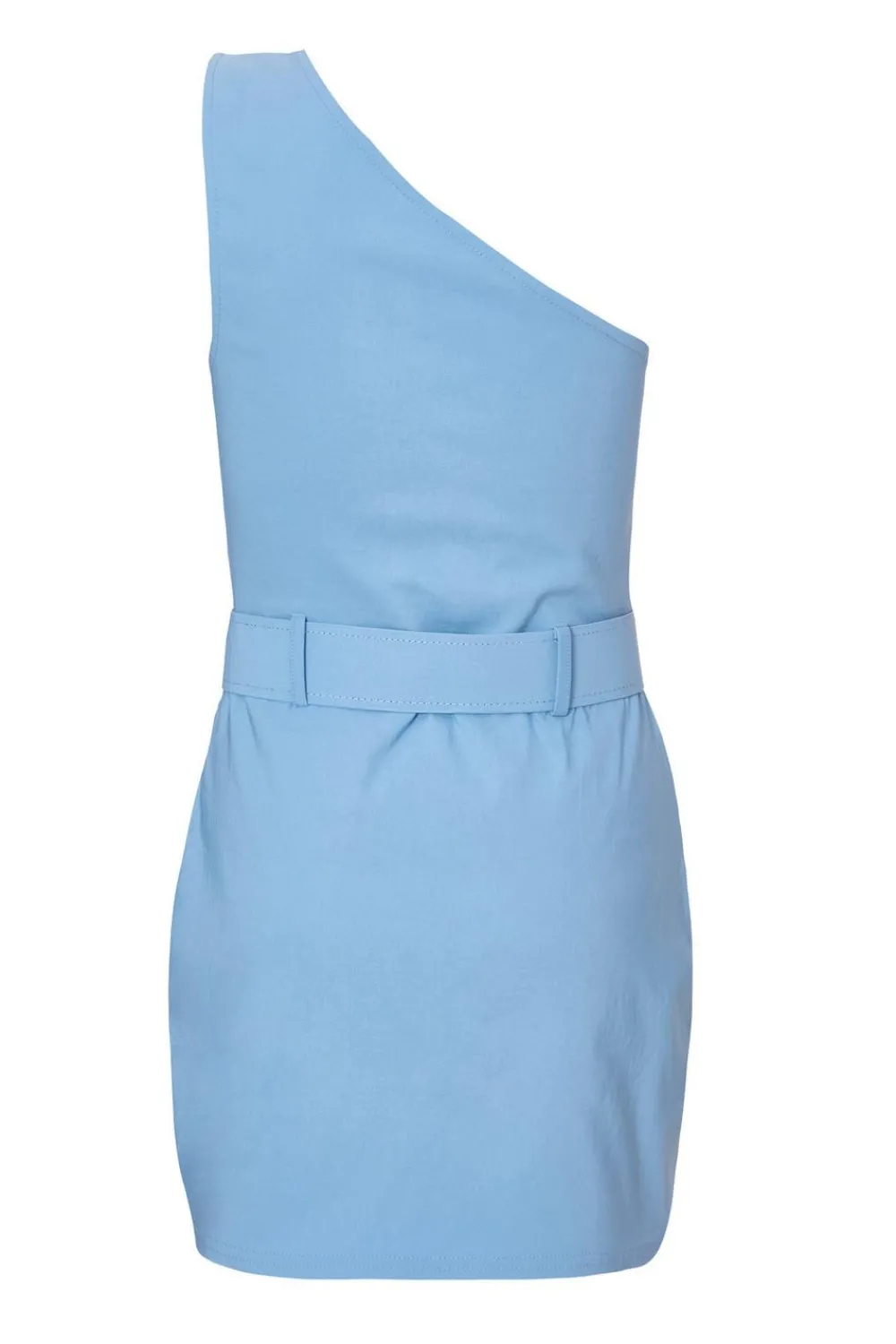 Quiz Playsuits|Summer Clothes>Pale Blue Belted Playsuit