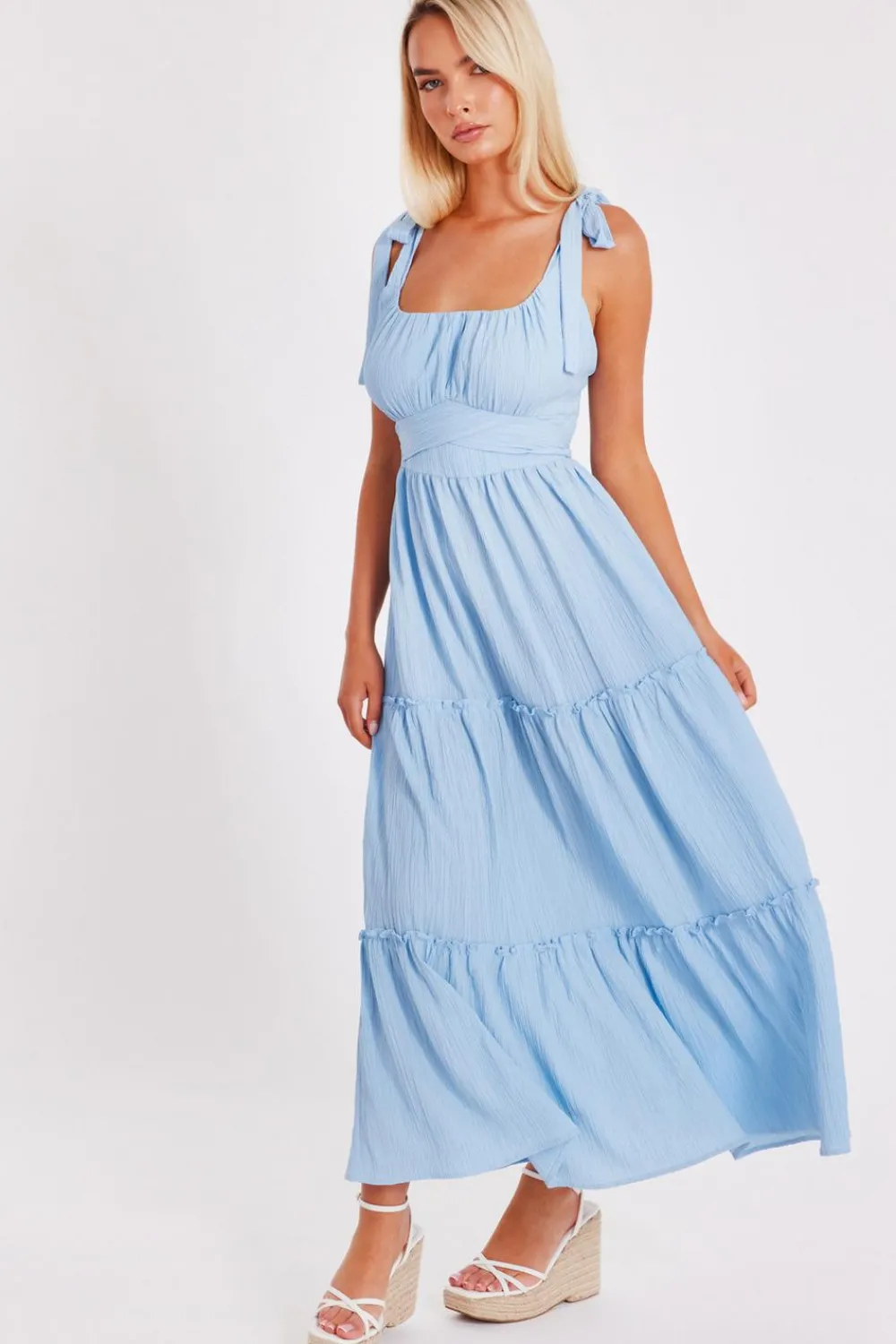 Quiz Summer Clothes|Holiday>Crinkle Midaxi Dress