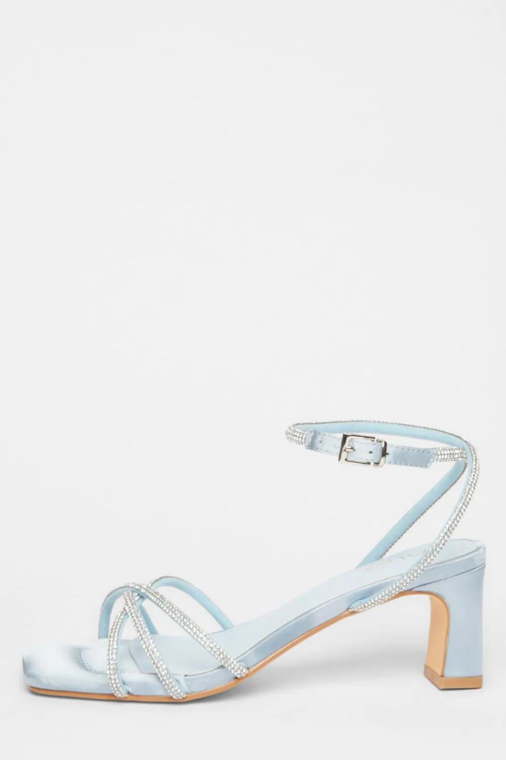 Quiz Occasion Shoes|Heels>Diamante Strap Block Heels