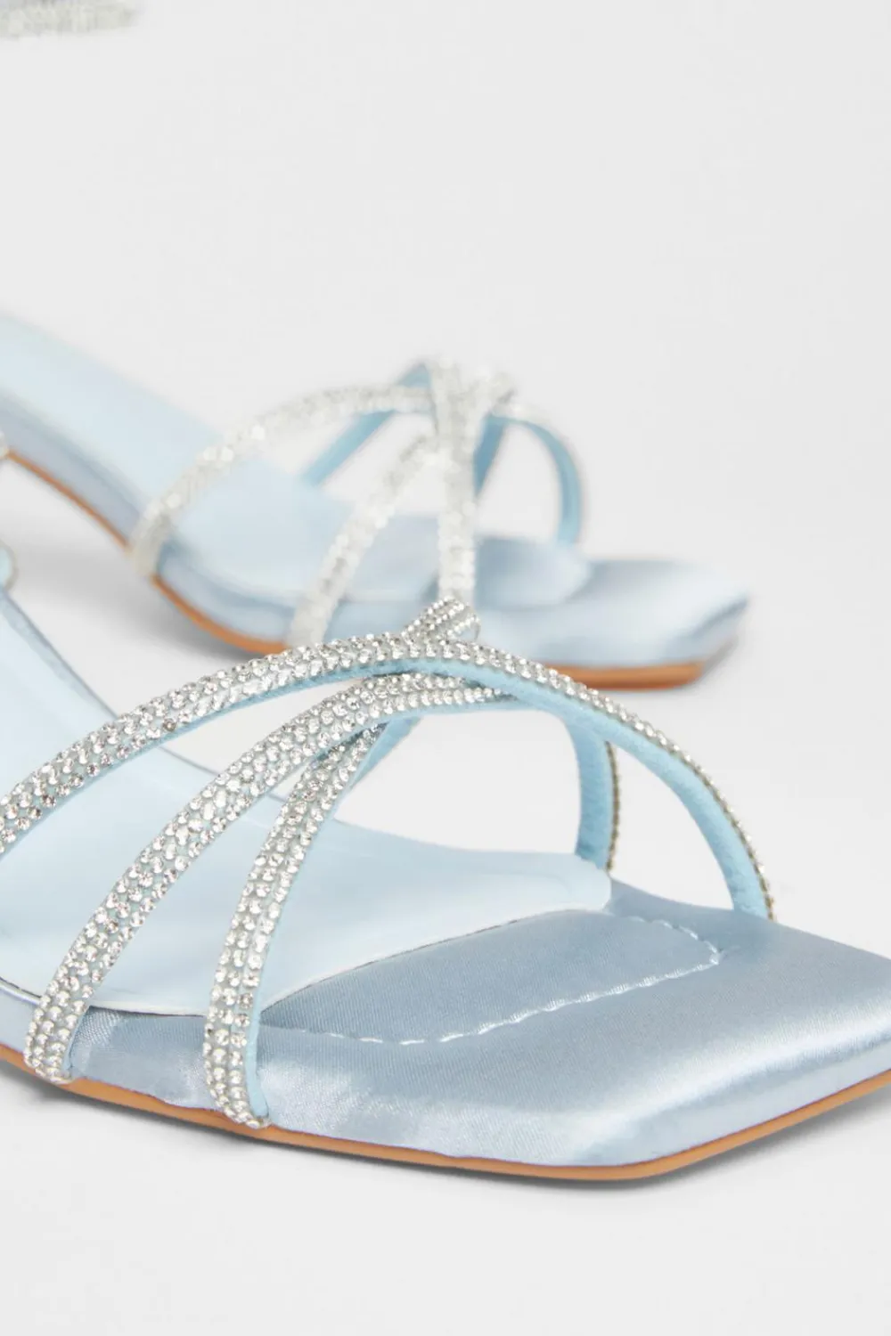 Quiz Occasion Shoes|Heels>Diamante Strap Block Heels