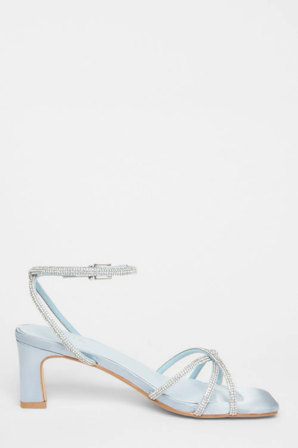Quiz Occasion Shoes|Heels>Diamante Strap Block Heels