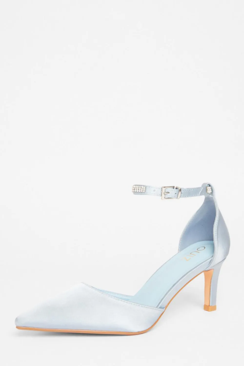 Quiz Shoe & Bag Sets|Occasion Shoes>Diamante Strap Court Heels