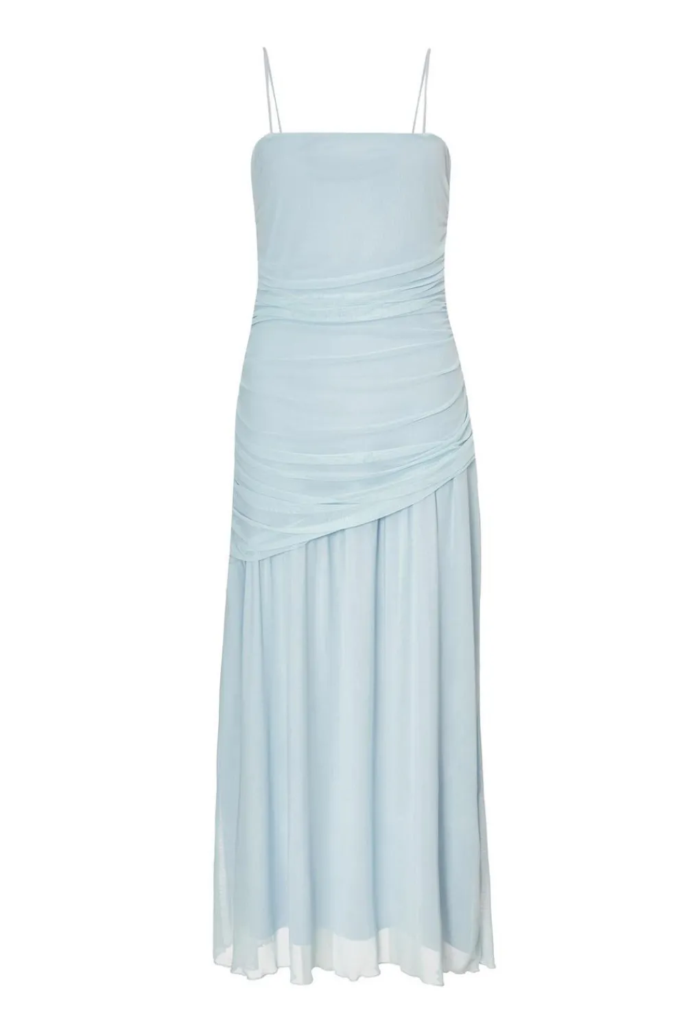 Quiz Day At The Races|Christening Guest>Pale Blue Drop Waist Midaxi Dress