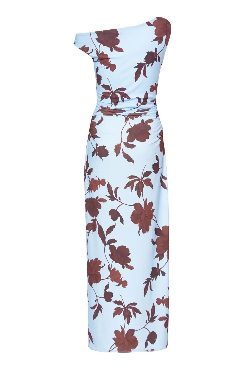 Quiz Day At The Races|Summer Clothes>Pale Blue Floral Asymmetric Midaxi Dress