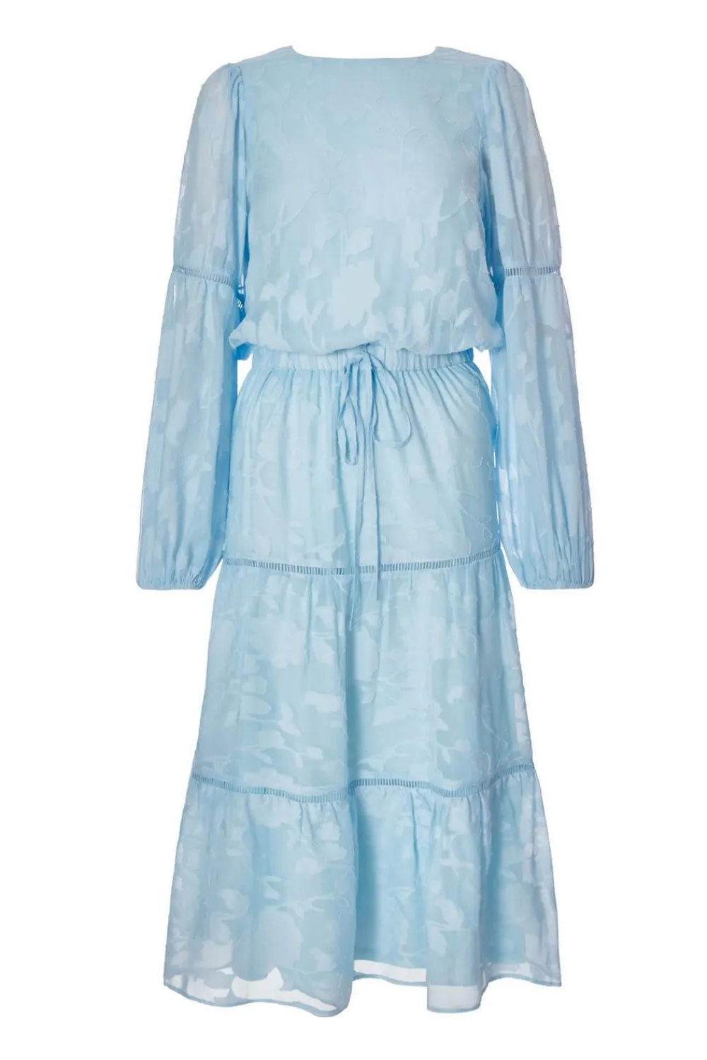 Quiz Summer Clothes|Modest>Pale Blue Jacquard Midi Dress