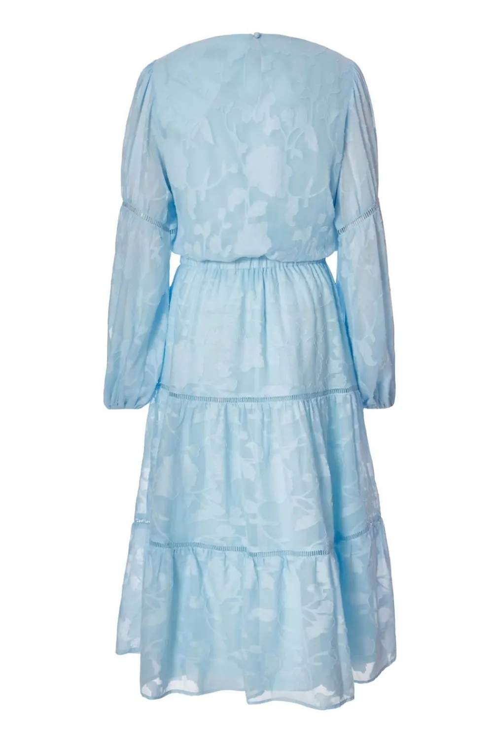 Quiz Summer Clothes|Modest>Pale Blue Jacquard Midi Dress