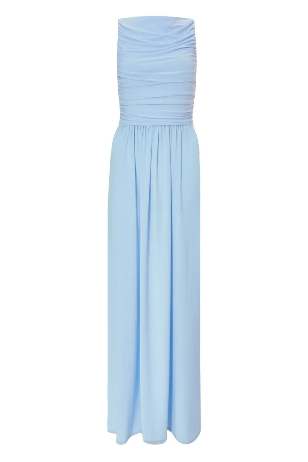 Quiz Day At The Races|Christening Guest>Pale Blue Ruched Midaxi Dress
