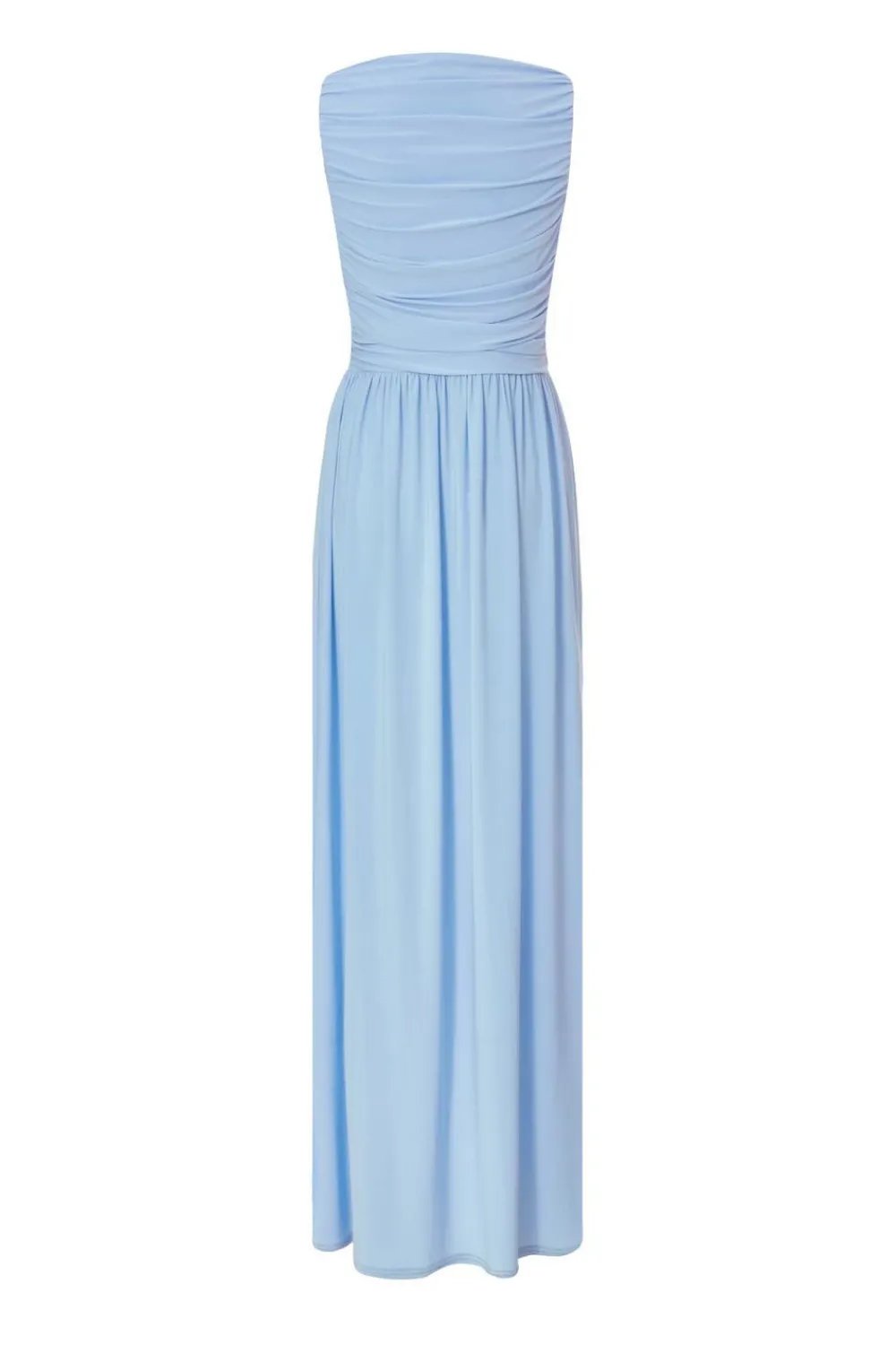 Quiz Day At The Races|Christening Guest>Pale Blue Ruched Midaxi Dress