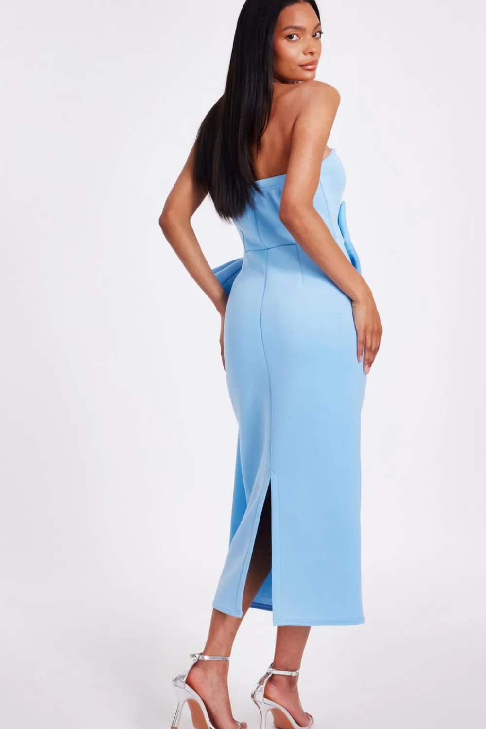 Quiz Day At The Races|Christening Guest>Strapless Bow Midi Dress