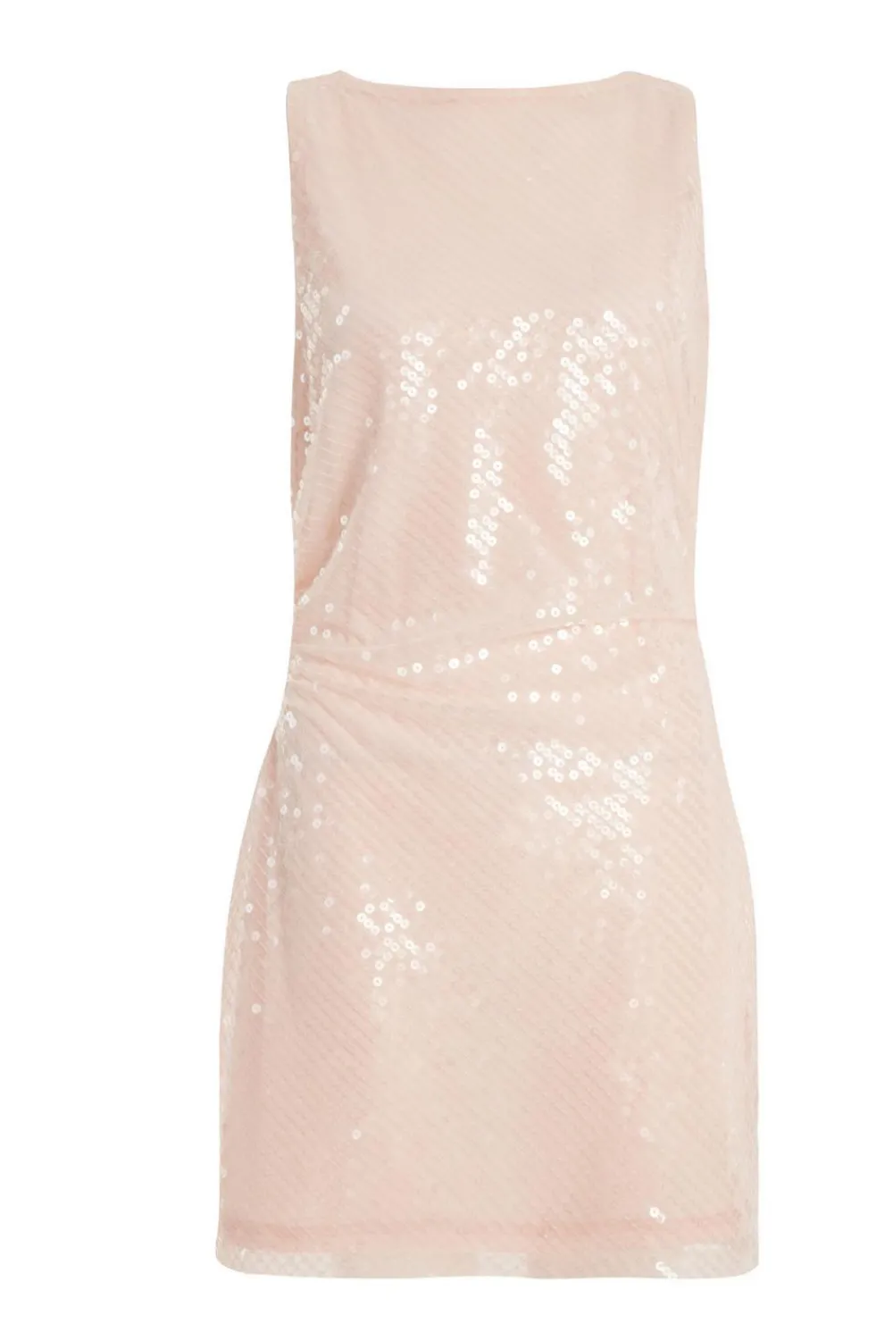 Quiz Going Out|Dresses>Pale Pink Sequin Mini Dress