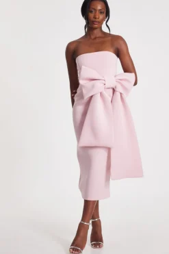 Quiz Day At The Races|Christening Guest>Strapless Bow Midaxi Dress