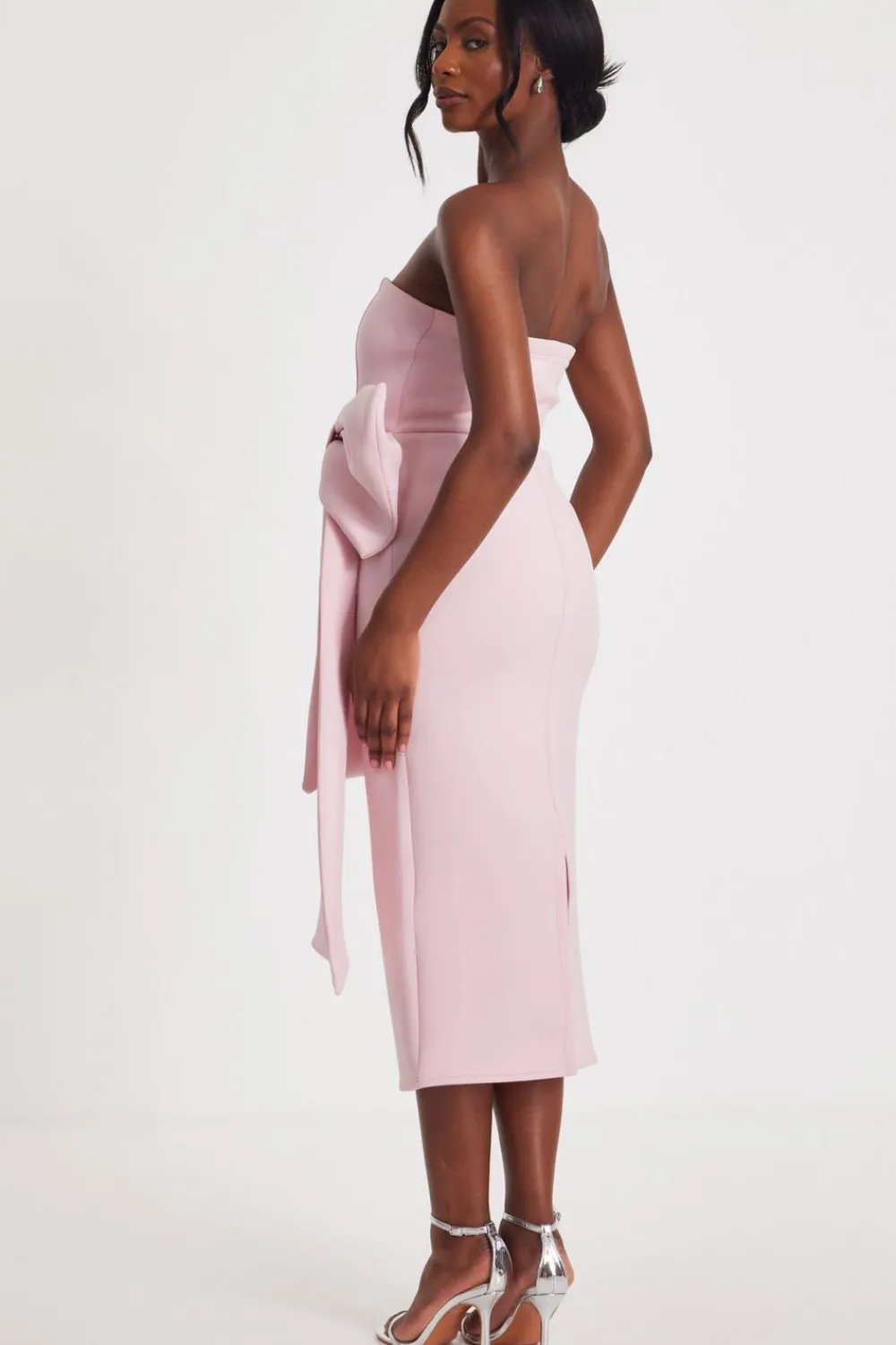 Quiz Day At The Races|Christening Guest>Strapless Bow Midaxi Dress