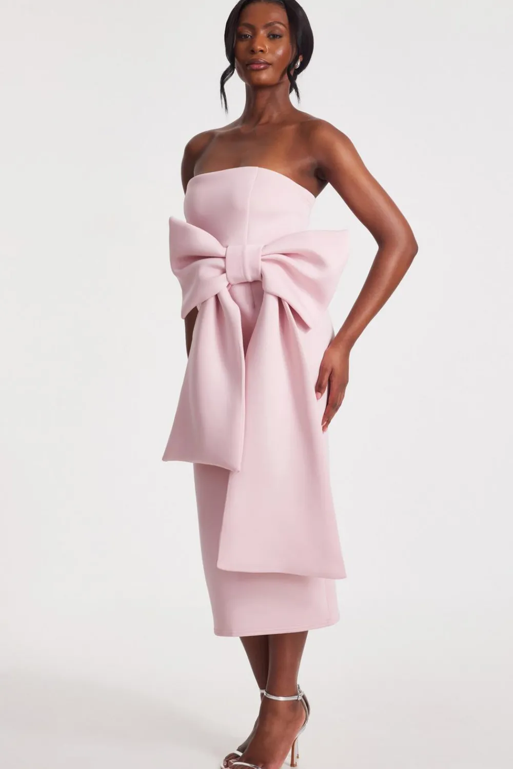 Quiz Day At The Races|Christening Guest>Strapless Bow Midaxi Dress