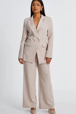 Quiz Modest|Jackets & Coats>Petite Beige Embellished Blazer