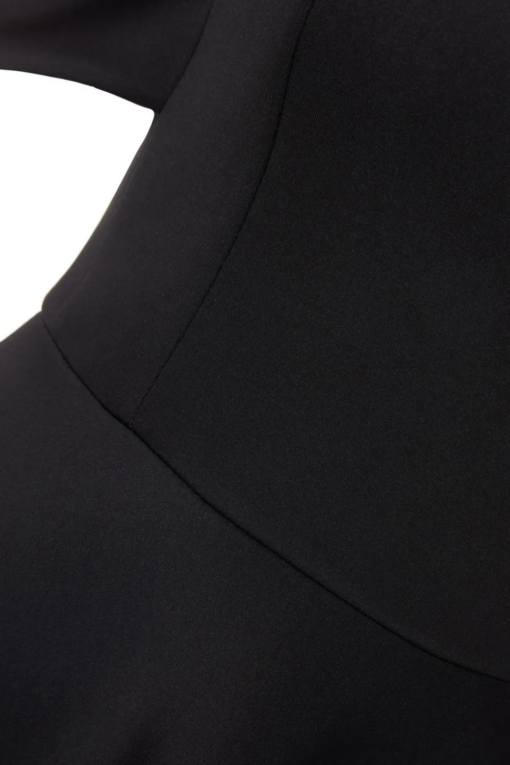 Quiz Evening Dresses|Wedding Guest Dresses>Petite Black Bardot Midi Skater Dress