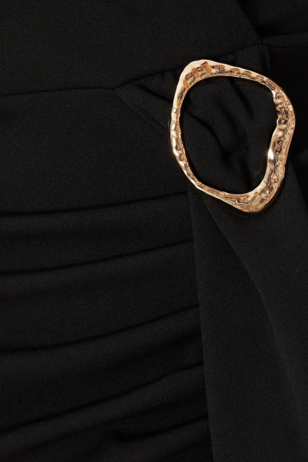 Quiz Christening Guest|Modest>Petite Black Buckle Midi Dress