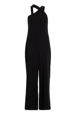Quiz Occasion Jumpsuits|Going Out Jumpsuits>Petite Black Knot Detail Jumpsuit