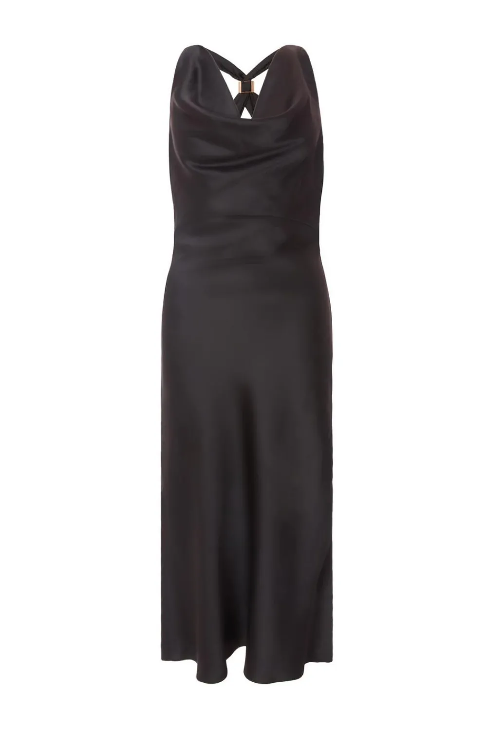 Quiz Prom Dresses|Going Out>Petite Black Satin Midaxi Dress