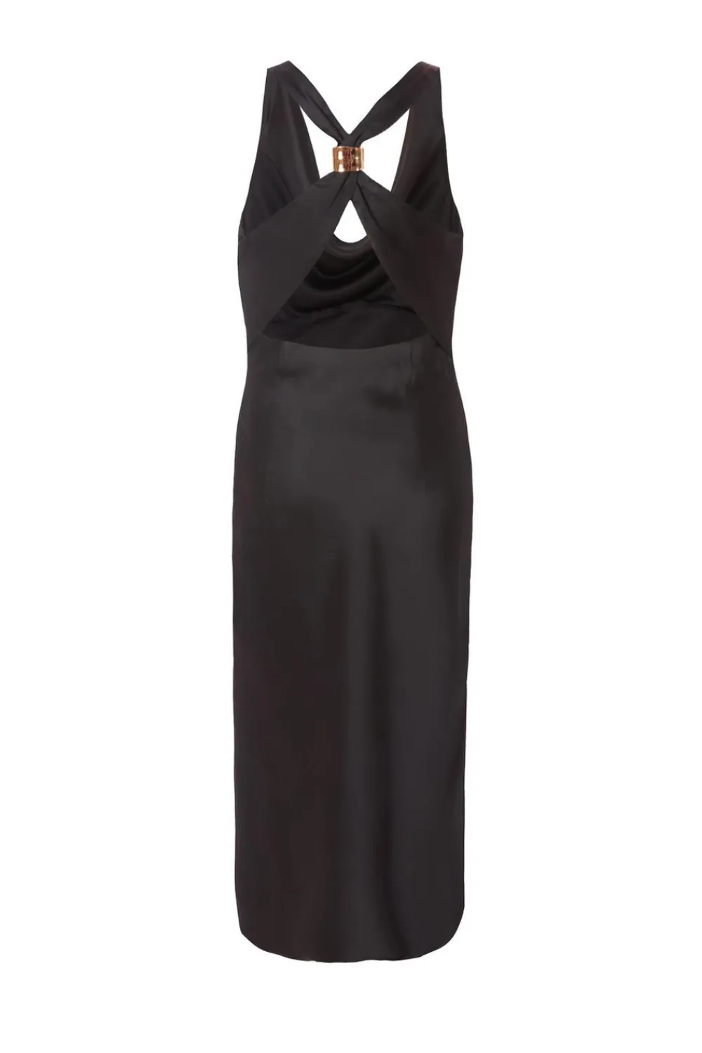 Quiz Prom Dresses|Going Out>Petite Black Satin Midaxi Dress