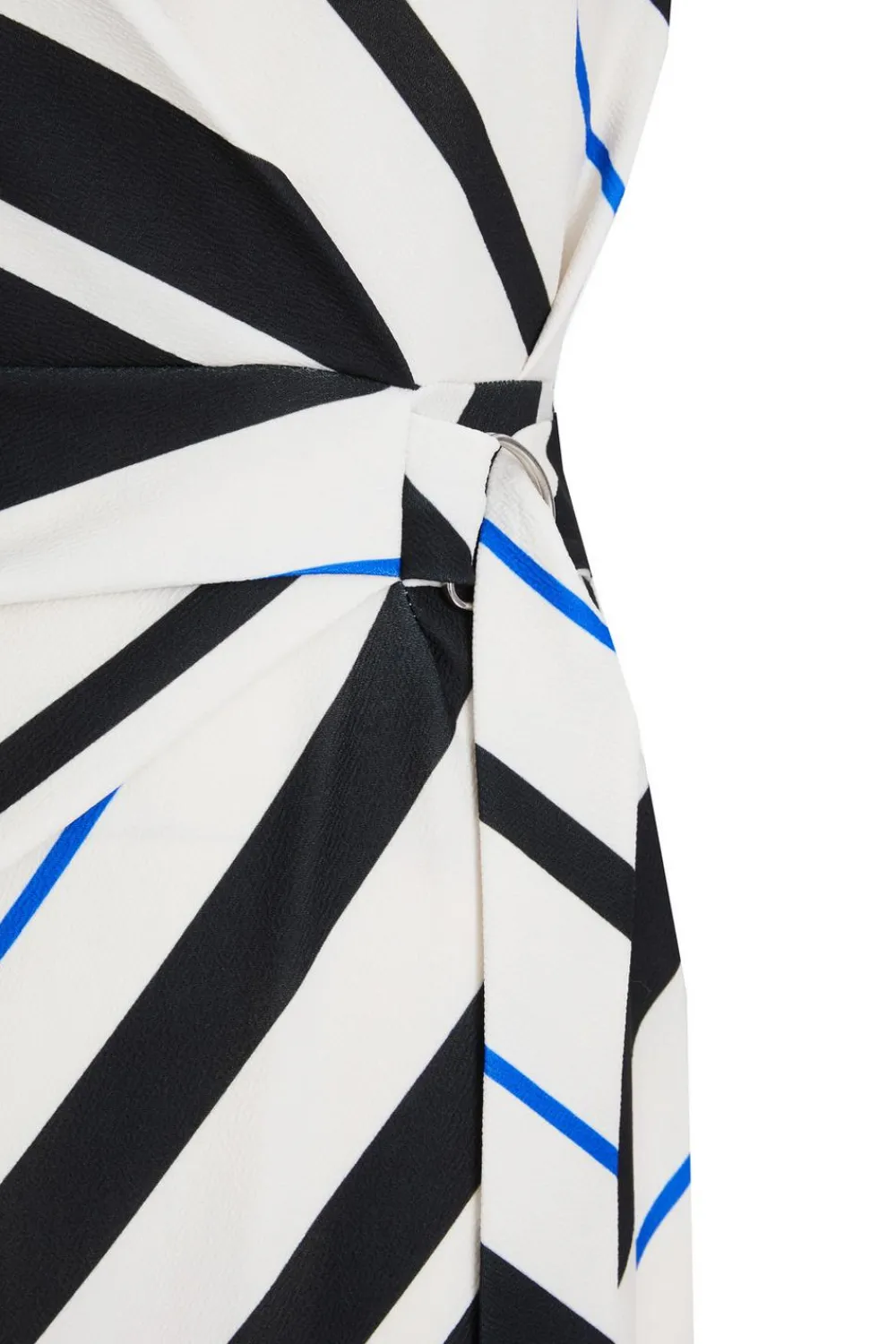 Quiz Workwear|Petite Dresses>Petite Black Stripe Tie Belt Midaxi Dress