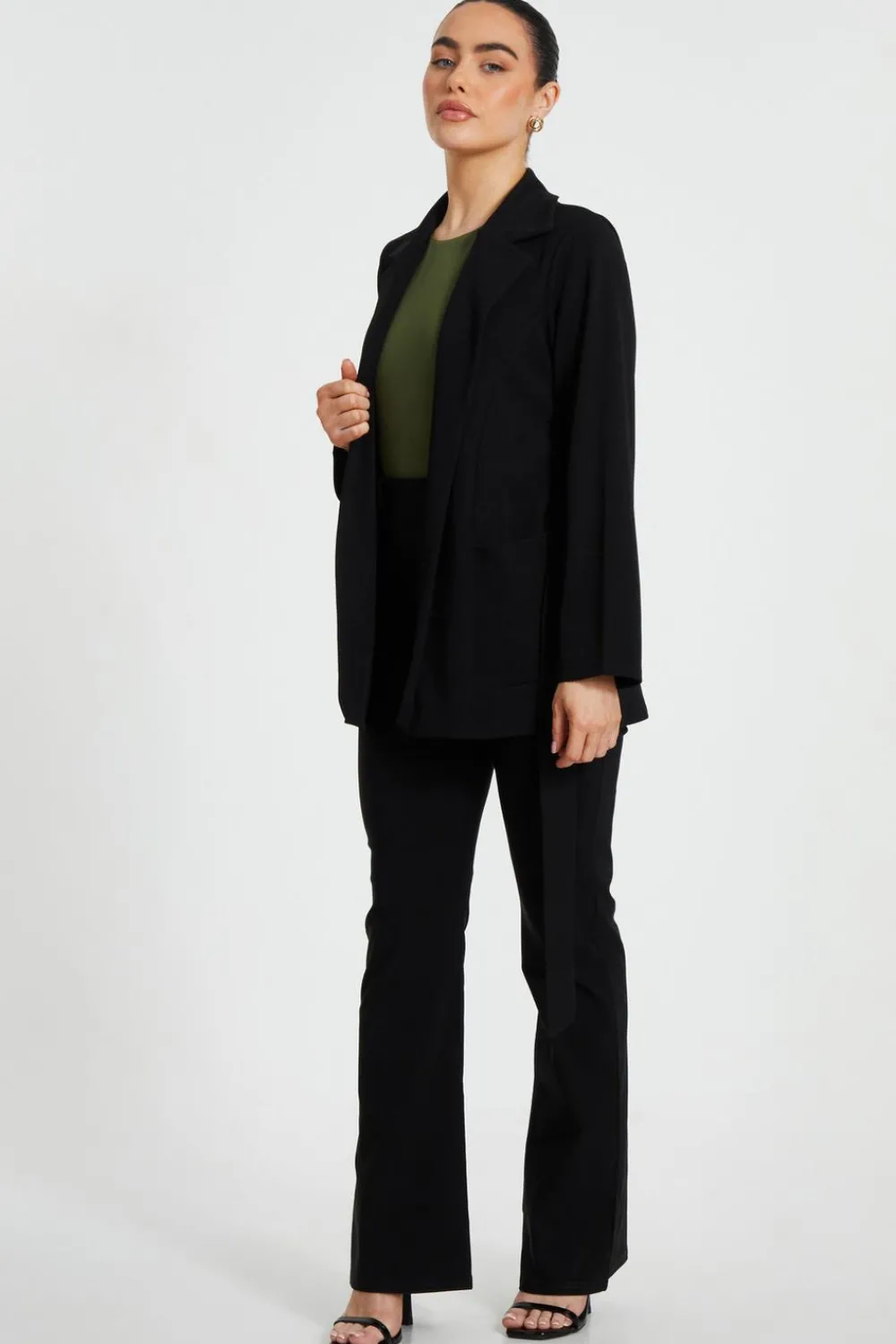 Quiz Workwear|Modest>Petite Tie Waist Blazer