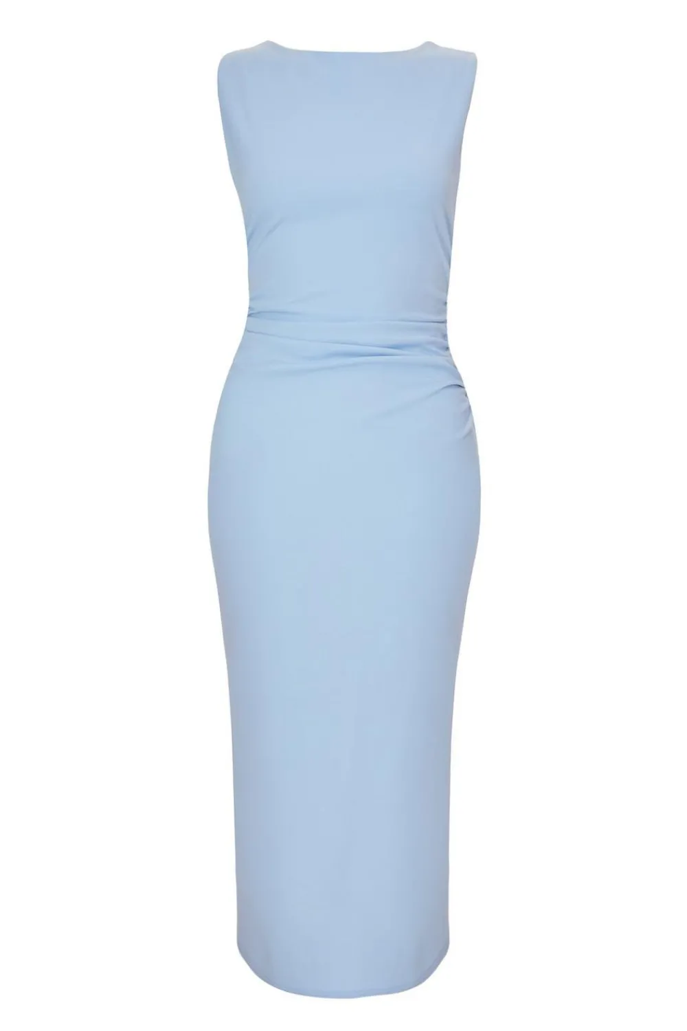 Quiz Day At The Races|Christening Guest>Petite Blue Bow Back Midaxi Dress