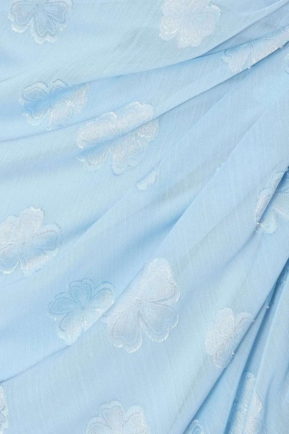 Quiz Day At The Races|Christening Guest>Petite Blue Chiffon Floral Midi Dress