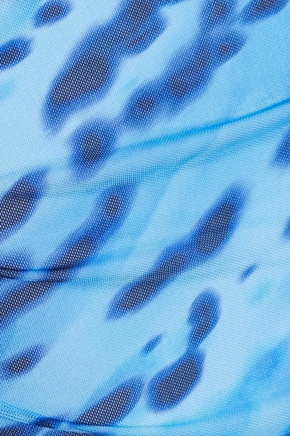 Quiz Summer Clothes|Dresses>Petite Blue Mesh Animal Print Midi Dress