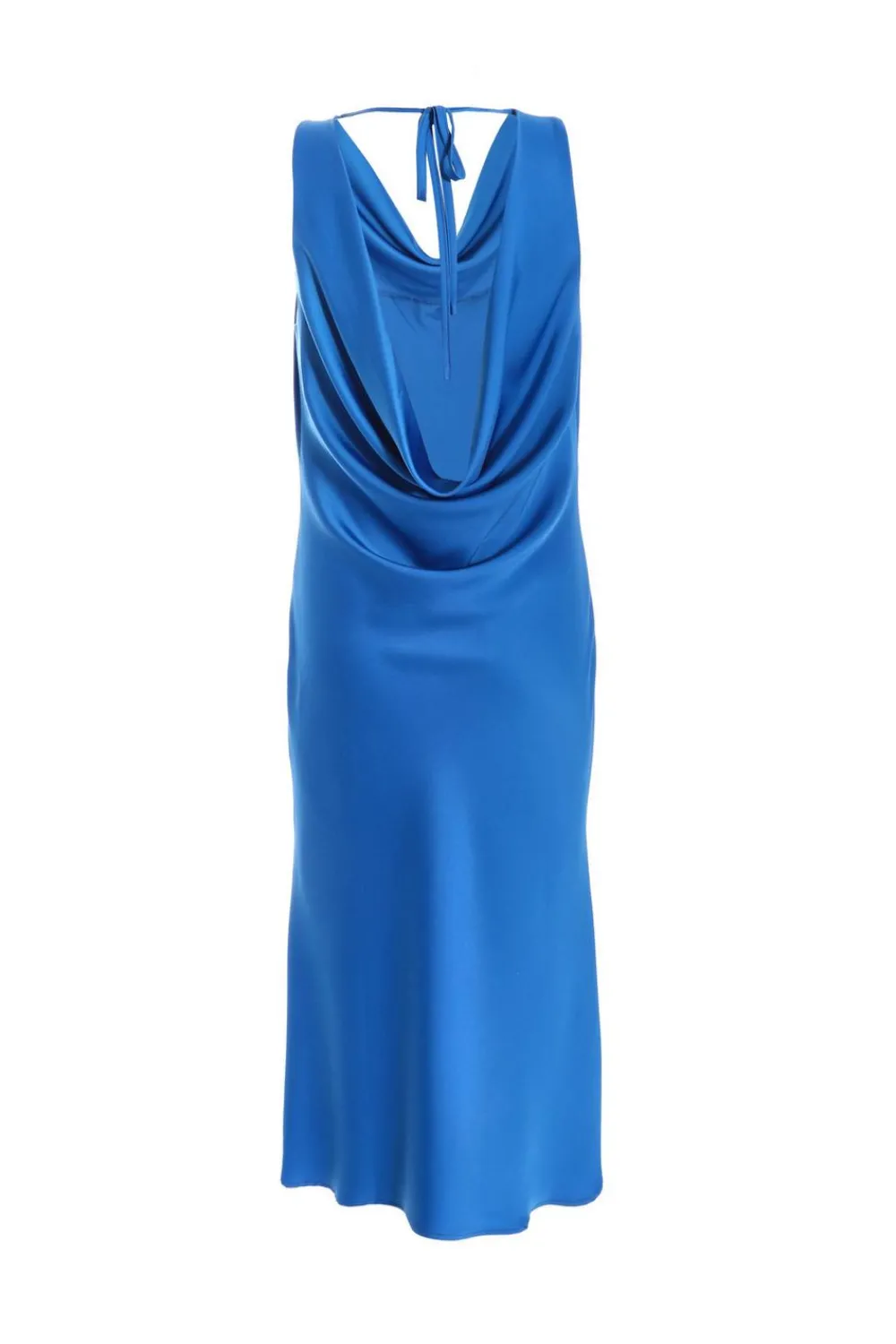 Quiz Summer Clothes|Holiday>Petite Blue Satin Slip Midi Dress