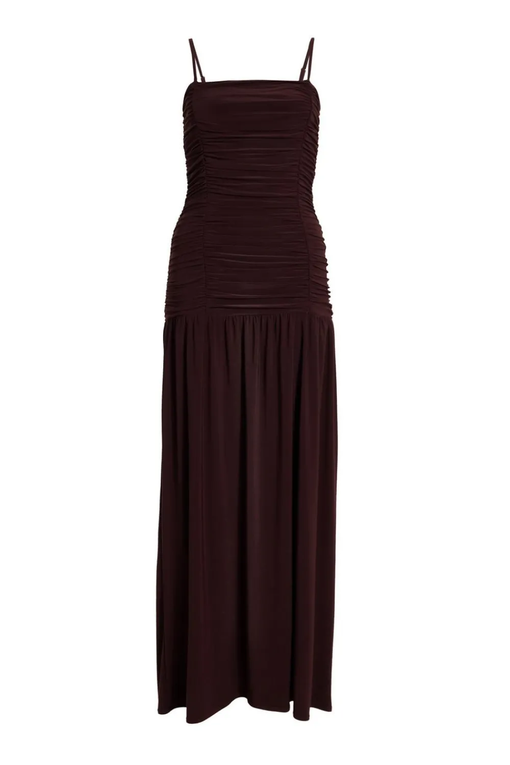 Quiz Evening Dresses|Day At The Races>Petite Brown Drop Waist Maxi Dress