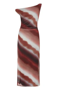 Quiz Holiday|Going Out>Petite Brown Mesh Ombre Midaxi Dress