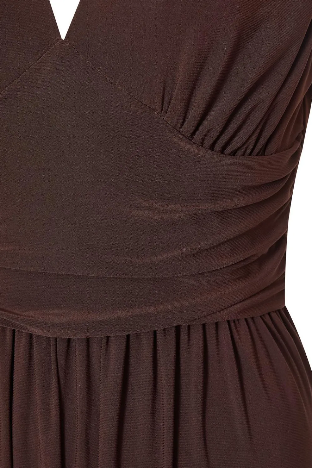 Quiz Going Out Jumpsuits|Evening Jumpsuits>Petite Brown Ruched Jumpsuit