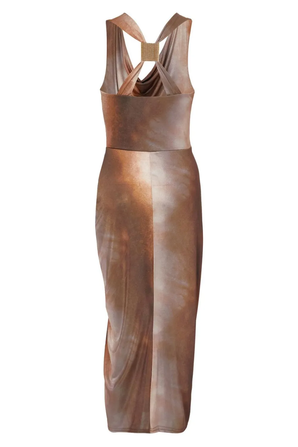 Quiz Going Out|Dresses>Petite Brown Ruched Side Midi Dress