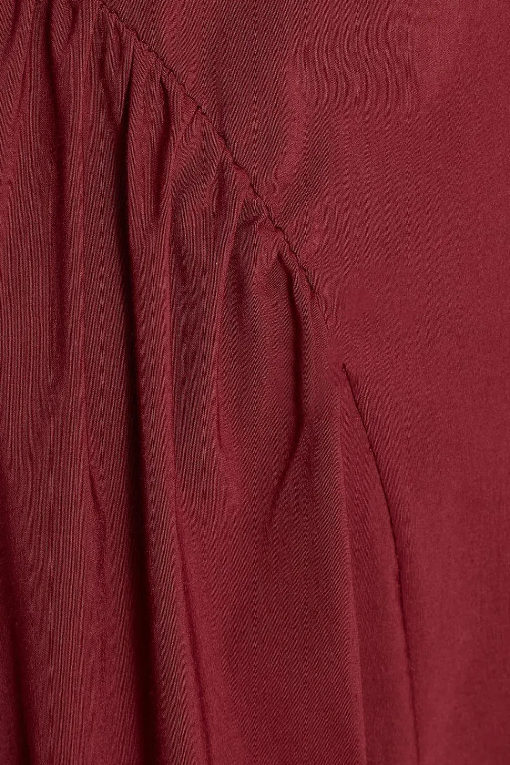 Quiz Christening Guest|Trending: Red>Petite Dark Red Ruched Side Midaxi Dress