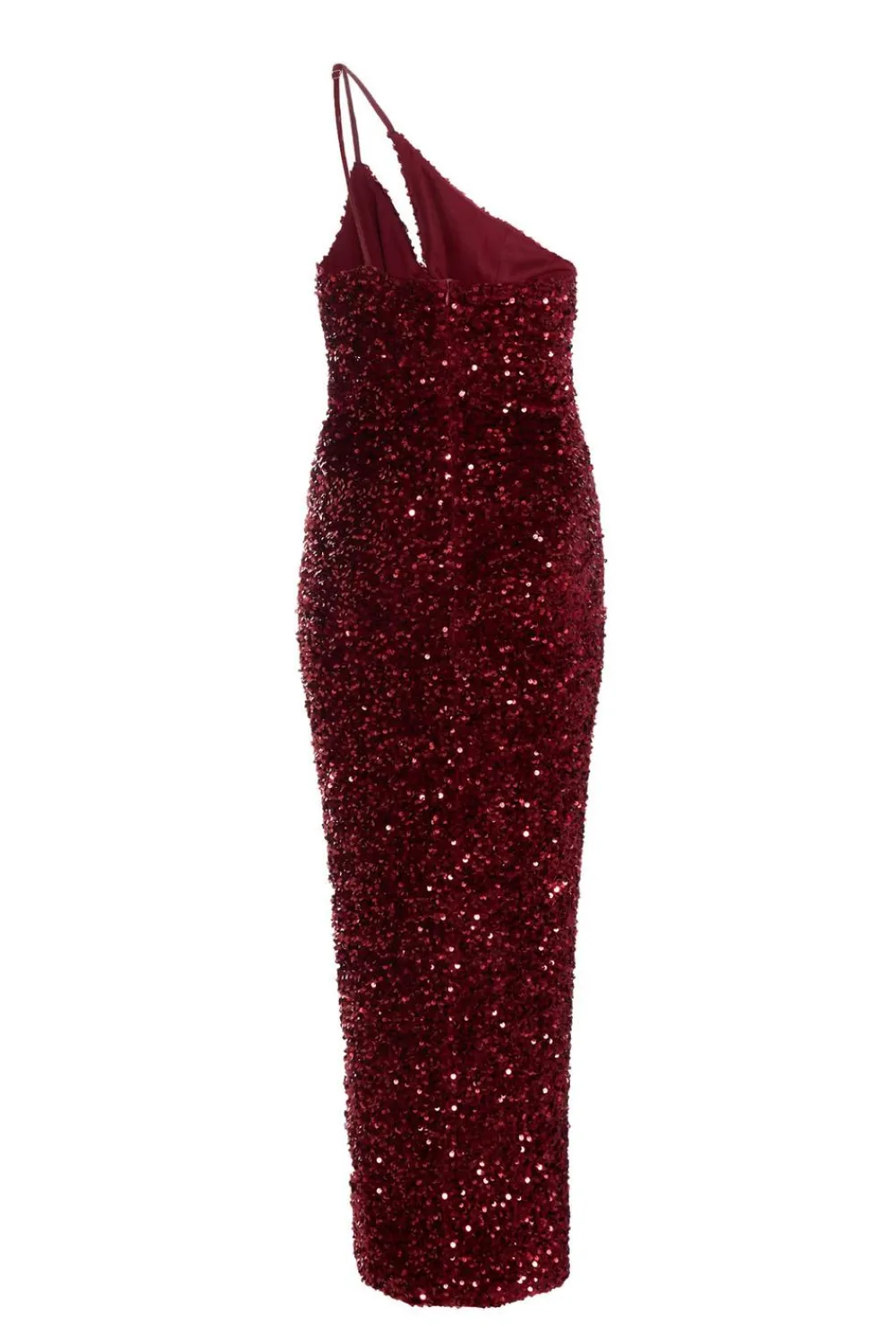 Quiz Trending: Red|Wedding Guest Dresses>Petite Dark Red Sequin Maxi Dress