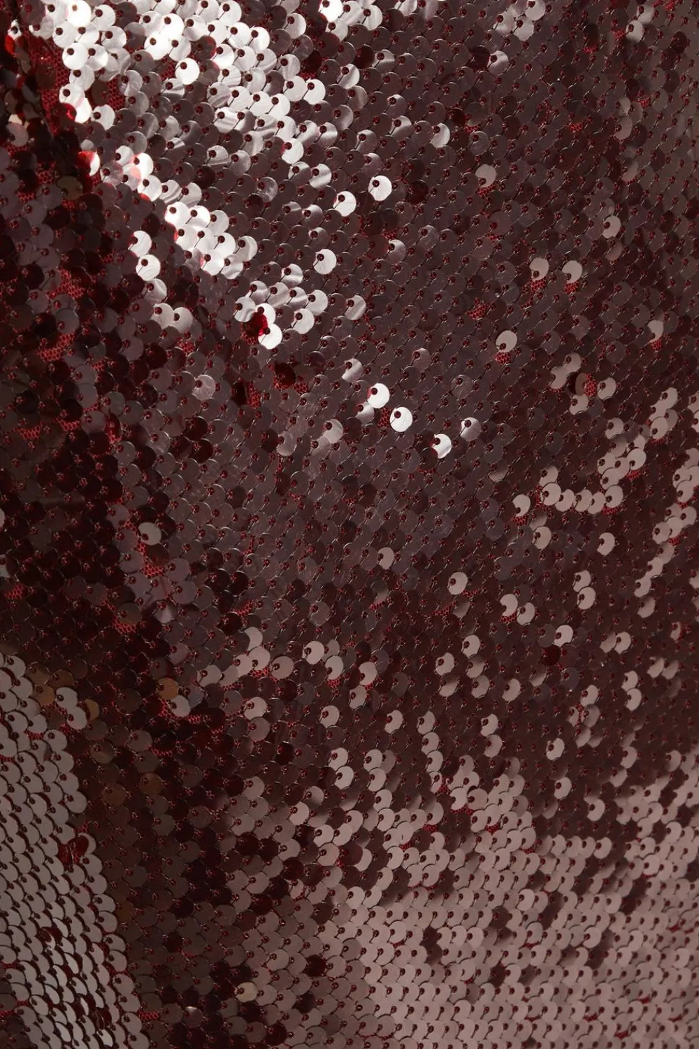 Quiz Evening Dresses|Trending: Red>Petite Dark Red Sequin Midaxi Dress
