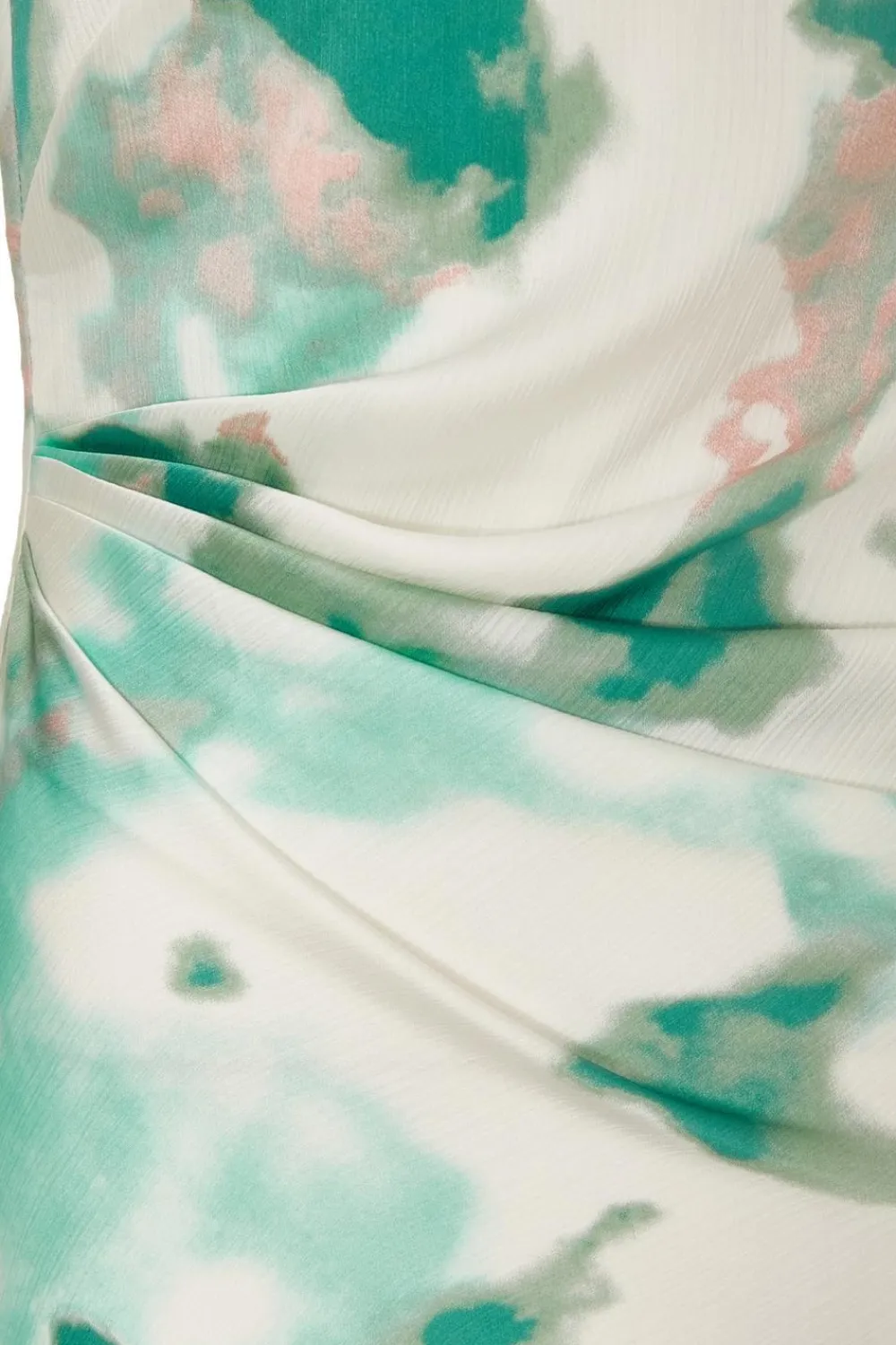 Quiz Day At The Races|Christening Guest>Petite Green Satin Marble Midaxi Dress