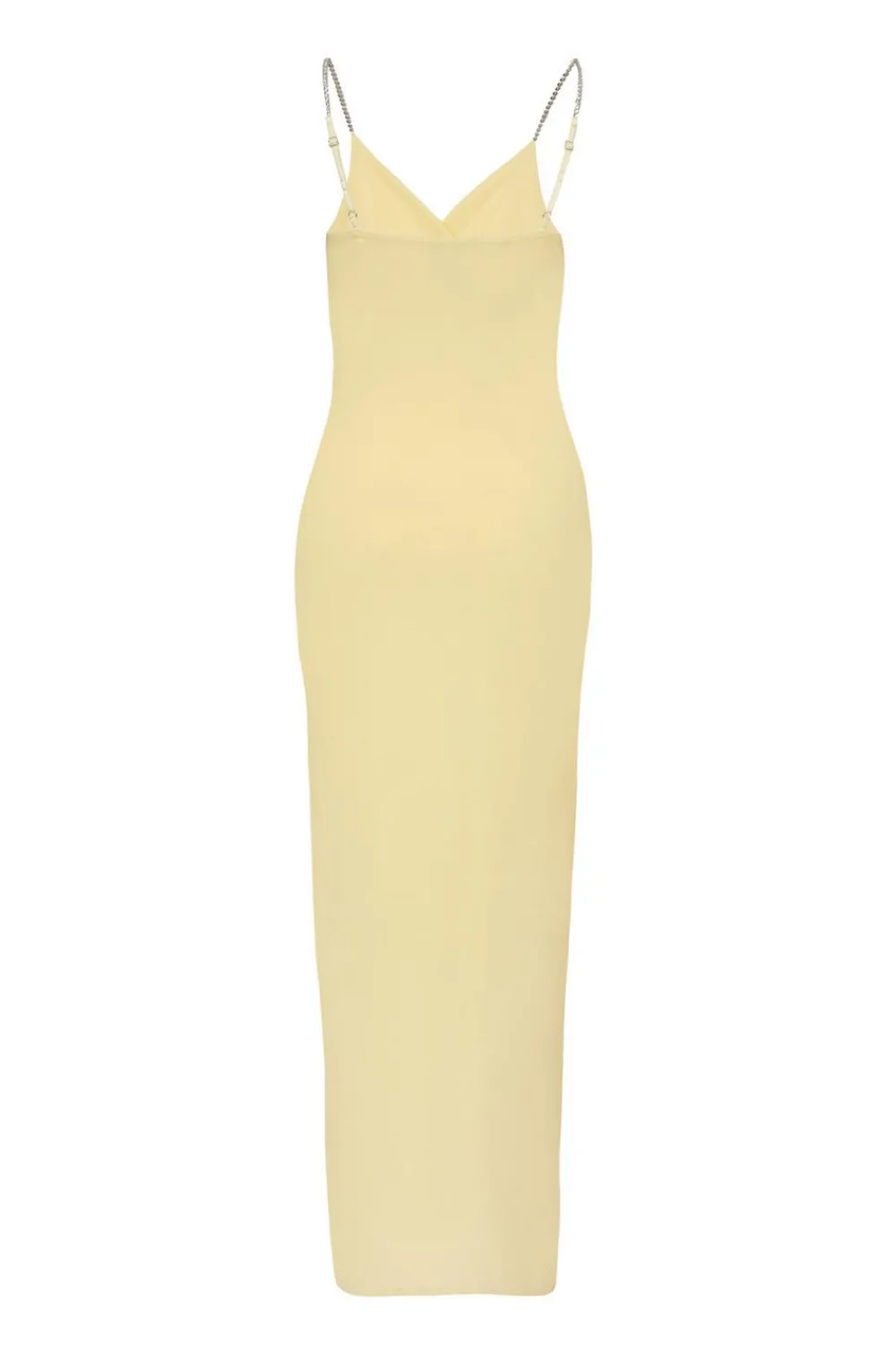 Quiz Evening Dresses|Dresses>Petite Lemon Diamante Strap Maxi Dress