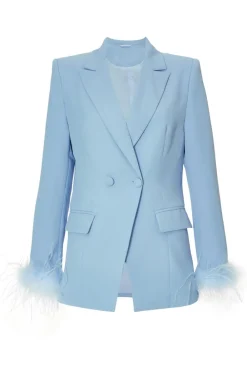 Quiz Day At The Races|Christening Guest>Petite Feather Trim Blazer