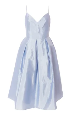 Quiz Prom Dresses|Prom & Ball>Petite Light Blue Taffeta Midi Dress