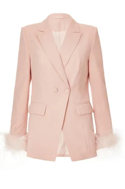 Quiz Day At The Races|Christening Guest>Petite Feather Trim Blazer