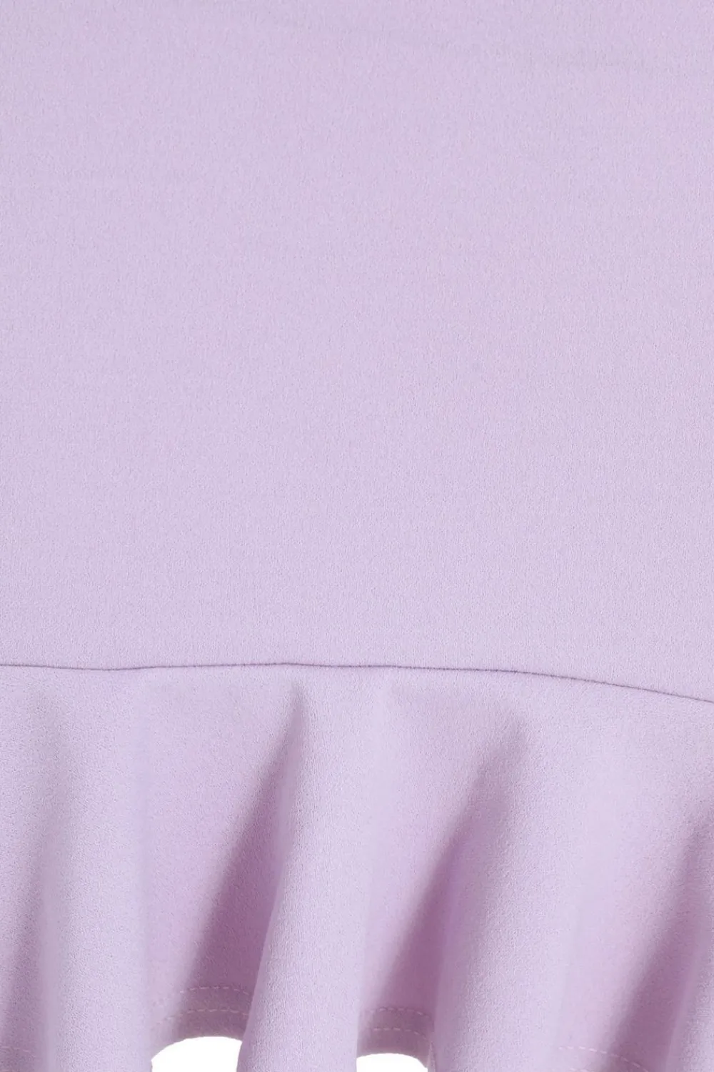Quiz Summer Dresses|Ruffle Dresses>Petite Lilac Bodycon Frill Hem Mini Dress